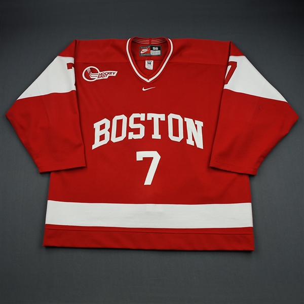 Sheen, Colin *<br>Red<br>Boston University Terriers 2000-01<br>#7 Size: 56