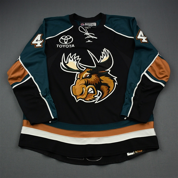 Groulx, Danny *<br>Black<br>Manitoba Moose 2007-08<br>#44 Size: 58