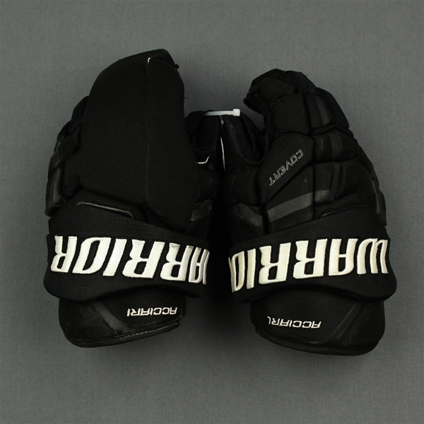 Acciari, Noel<br>Warrior Covert Gloves <br>Boston Bruins 2018-19<br>#55 Size: 14"