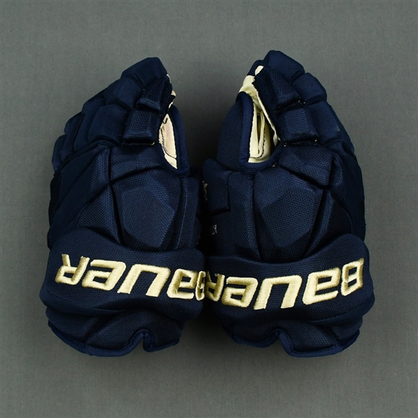 Atkinson, Cam<br>Blue Third, Bauer Vapor 1X Lite Gloves<br>Columbus Blue Jackets 2018-19<br>#13 Size: 13"