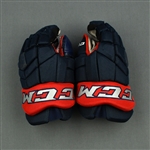Bemstrom, Emil<br>CCM HGTK Gloves - NHL Debut<br>Columbus Blue Jackets 2019-20<br>#52 Size: 14"
