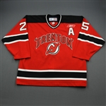 Akeson, Jeremy *<br>Red Set 1 w/A  - Autographed<br>Trenton Devils 2009-10<br>#25 Size: 56