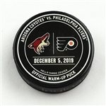 Philadelphia Flyers Warmup Puck<br>December 5, 2019 vs Arizona Coyotes<br>Philadelphia Flyers 2019-20<br> 