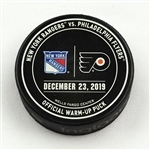 Philadelphia Flyers Warmup Puck<br>December 23, 2019 vs New York Rangers<br>Philadelphia Flyers 2019-20<br> 