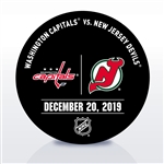 New Jersey Devils Warmup Puck<br>December 20, 2019 vs. Washington Capitals<br>New Jersey Devils 2019-20<br>