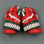 Anderson, Joey<br>Warrior Covert Gloves (Heritage Colors) - Game-Issued (GI)<br>New Jersey Devils 2018-19<br> Size: 14"