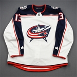 Atkinson, Cam<br>White Set 1<br>Columbus Blue Jackets 2019-20<br>#13 Size: 54