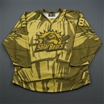 Lohin, Ryan<br>MARVEL Groot w/Socks - Worn November 30, 2019 vs. South Carolina Stingrays<br>Orlando Solar Bears 2019-20<br>28 Size: 54