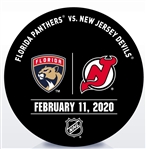 New Jersey Devils Warmup Puck<br>February 11, 2020 vs. Florida Panthers<br>New Jersey Devils 2019-20<br>