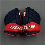Atkinson, Cam<br>Bauer Vapor 1X Lite Gloves<br>Columbus Blue Jackets 2019-20<br>#13 Size: 13"