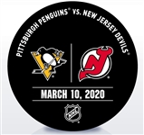 New Jersey Devils Warmup Puck<br>March 10, 2020 vs. Pittsburgh Penguins<br>New Jersey Devils 2019-20<br>