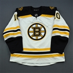 Bjork, Anders<br>White Set 1<br>Boston Bruins 2018-19<br>#10 Size: 56