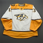 Bonino, Nick<br>White Set 1 (A removed)<br>Nashville Predators 2019-20<br>#13 Size: 58