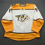 Ekholm, Mattias<br>White Set 1<br>Nashville Predators 2019-20<br>#14 Size: 58