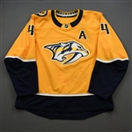 Ellis, Ryan<br>Gold Set 1 w/A<br>Nashville Predators 2019-20<br>#4 Size: 54