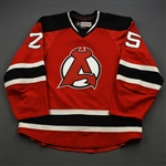 Lappin, Nick *<br>Red - Autographed<br>Albany Devils 2016-17<br>#25 Size: 54