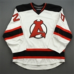 NNOB (No Name On Back) *<br>White - Game-Issued (GI)<br>Albany Devils 2016-17<br>#20 Size: 54