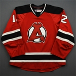 Novak, Max *<br>Red - Autographed<br>Albany Devils 2016-17<br>#12 Size: 54