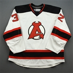 Young, Harry *<br>White<br>Albany Devils 2013-14<br>#32 Size: 58