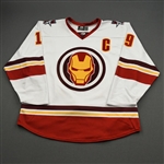 VanWormer, Jared<br>MARVEL Iron Man w/C & Socks - Worn February 12, 2020 @ Rapid City Rush<br>Allen Americans 2019-20<br>#19 Size: 54