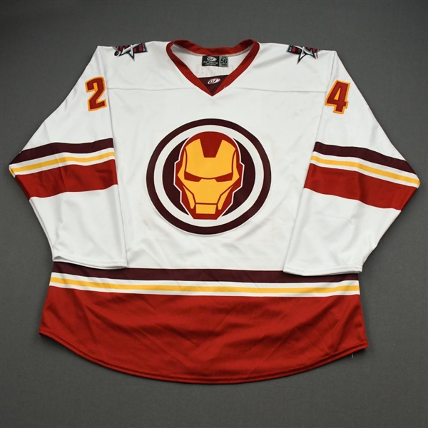 Boka, Nick<br>MARVEL Iron Man (Game-Issued) - February 12, 2020 @ Rapid City Rush<br>Allen Americans 2019-20<br>#24 Size: 56