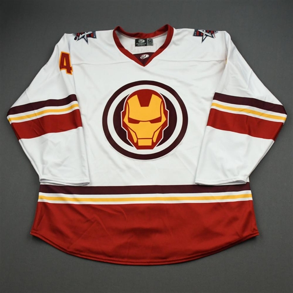 Ottenbreit, Turner<br>MARVEL Iron Man (Game-Issued) - February 12, 2020 @ Rapid City Rush<br>Allen Americans 2019-20<br>#4 Size: 56