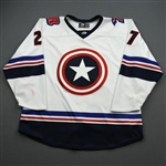 McGurty, Myles<br>MARVEL Captain America - Worn January 18-19, 2020 @ Cincinnati Cyclones (Autographed)<br>Rapid City Rush 2019-20<br>#27 Size: 54