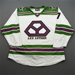 Breton, Alex<br>DC Lex Luthor - Worn December 1, 2019 @ Tulsa Oilers (Autographed)<br>Allen Americans 2019-20<br>#7 Size: 54