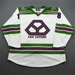 Durocher, Corey<br>DC Lex Luthor - Worn December 1, 2019 @ Tulsa Oilers (Autographed)<br>Allen Americans 2019-20<br>#18 Size: 56