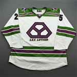 Gagne, Gabriel<br>DC Lex Luthor - Worn December 1, 2019 @ Tulsa Oilers (Autographed)<br>Allen Americans 2019-20<br>#25 Size: 56