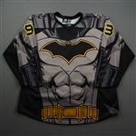 Foget, Mathieu<br>DC Batman w/Socks - Worn December 7, 2019 vs. Reading Royals<br>Brampton Beast 2019-20<br>#93 Size: 54