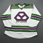 Furgele, John<br>DC Lex Luthor (Game-Issued) - February 15, 2020 @ South Carolina Stingrays (Autographed)<br>Greenville Swamp Rabbits 2019-20<br>#6 Size: 54