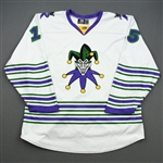 Yates, Trevor<br>DC Joker w/Socks - Worn December 7, 2019 @ Brampton Beast (Autographed)<br>Reading Royals 2019-20<br>#15 Size: 56