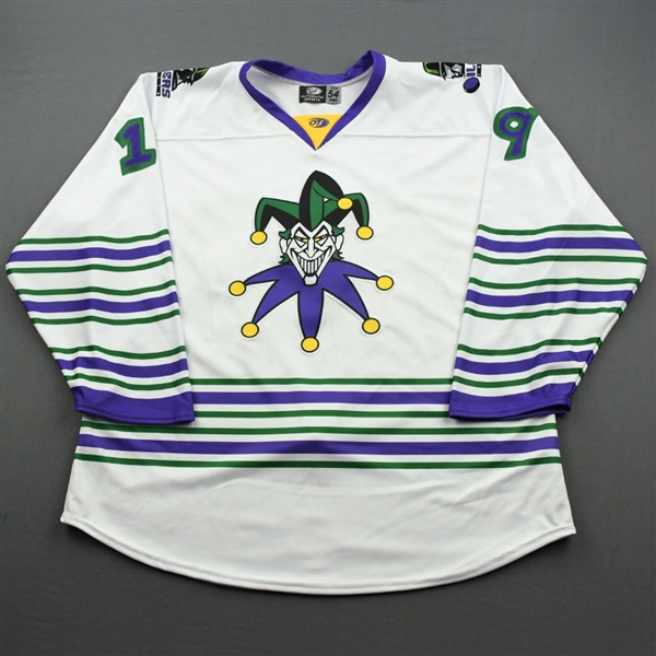 Watson, Bobby<br>DC Joker (Game-Issued) - February 29, 2020 @ Rapid City Rush<br>Tulsa Oilers 2019-20<br>#19 Size: 54