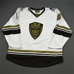 Smith, Brendan<br>MARVEL Groot (Game-Issued) - November 23, 2019 @ Allen Americans<br>Wichita Thunder 2019-20<br>#3 Size: 54