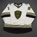 Salvaggio, Jason<br>MARVEL Groot w/Socks - Worn November 23, 2019 @ Allen Americans (Autographed)<br>Wichita Thunder 2019-20<br>#16 Size: 54