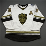 Parkkonen, Patrik<br>MARVEL Groot w/A & Socks - Worn November 23, 2019 @ Allen Americans (Autographed)<br>Wichita Thunder 2019-20<br>#20 Size: 54