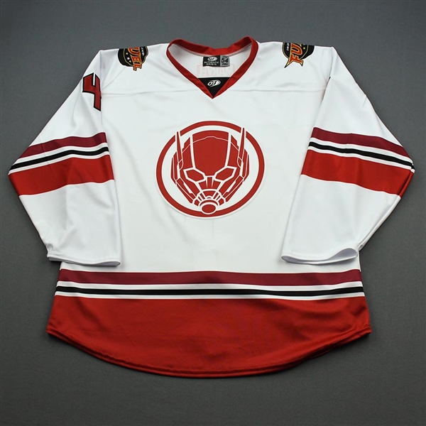 Shoup, Tim<br>MARVEL Ant-Man (Game-Issued) - February 8, 2020 vs. Kalamazoo Wings<br>Indy Fuel 2019-20<br>#4 Size: 54