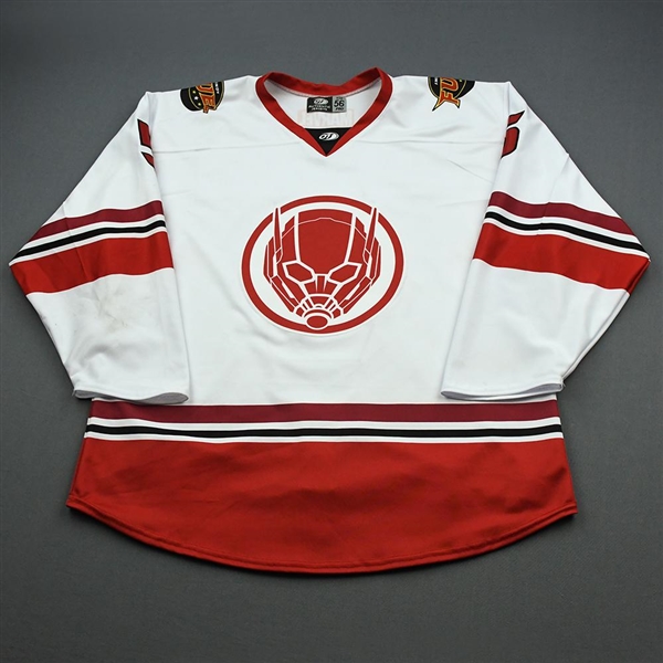 Ramsey, Jack<br>MARVEL Ant-Man w/Socks - February 8, 2020 vs. Kalamazoo Wings<br>Indy Fuel 2019-20<br>#5 Size: 56