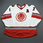 Mcardle, Josh<br>MARVEL Ant-Man w/Socks - February 8, 2020 vs. Kalamazoo Wings<br>Indy Fuel 2019-20<br>#12 Size: 56