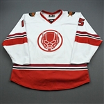 VanStralen, Ryan<br>MARVEL Ant-Man w/Socks - February 8, 2020 vs. Kalamazoo Wings<br>Indy Fuel 2019-20<br>#15 Size: 56