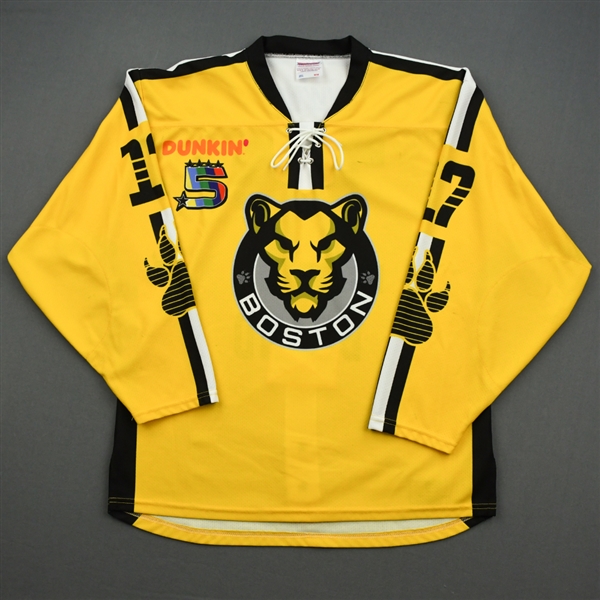 Brand, McKenna<br>Yellow Set 1B / Playoffs<br>Boston Pride 2019-20<br>#17 Size: MD