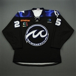 Barnes, Lauren<br>Black Set 1 / Playoffs<br>Minnesota Whitecaps 2019-20<br>#25 Size: LG