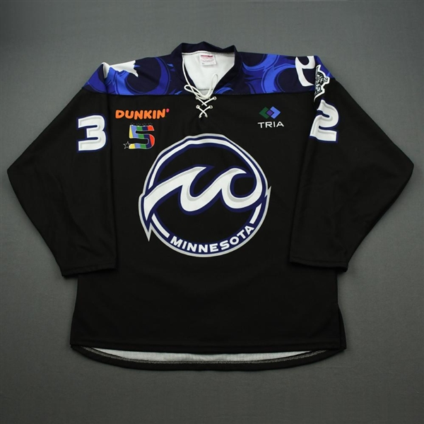 Donovan, Sam<br>Black Set 1<br>Minnesota Whitecaps 2019-20<br>#32 Size: LG