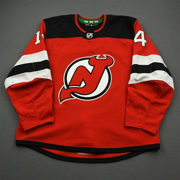 Anderson, Joey<br>Red Set 3<br>New Jersey Devils 2019-20<br>#14 Size: 56