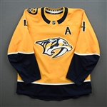 Ellis, Ryan<br>Gold Set 2 w/A<br>Nashville Predators 2019-20<br>#4 Size: 54