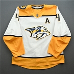 Ellis, Ryan<br>White Set 2 w/A<br>Nashville Predators 2019-20<br>#4 Size: 54