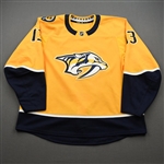 Bonino, Nick<br>Gold Set 3 / Qualifiers<br>Nashville Predators 2019-20<br>#13 Size: 58