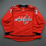 Boyd, Travis<br>Red Set 3 / Round Robin / Playoffs<br>Washington Capitals 2019-20<br>#72 Size: 56