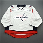 Copley, Pheonix<br>White Set 1 - Game-Issued (GI)<br>Washington Capitals 2019-20<br>#1 Size: 58G